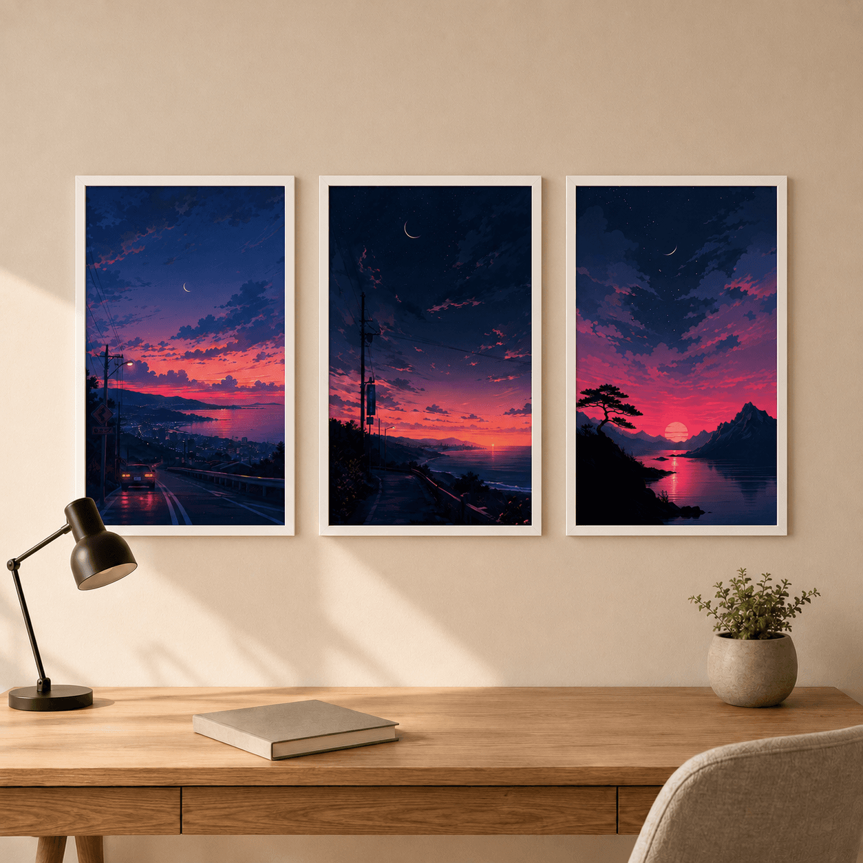 Afterglow Anime Sky Poster Set