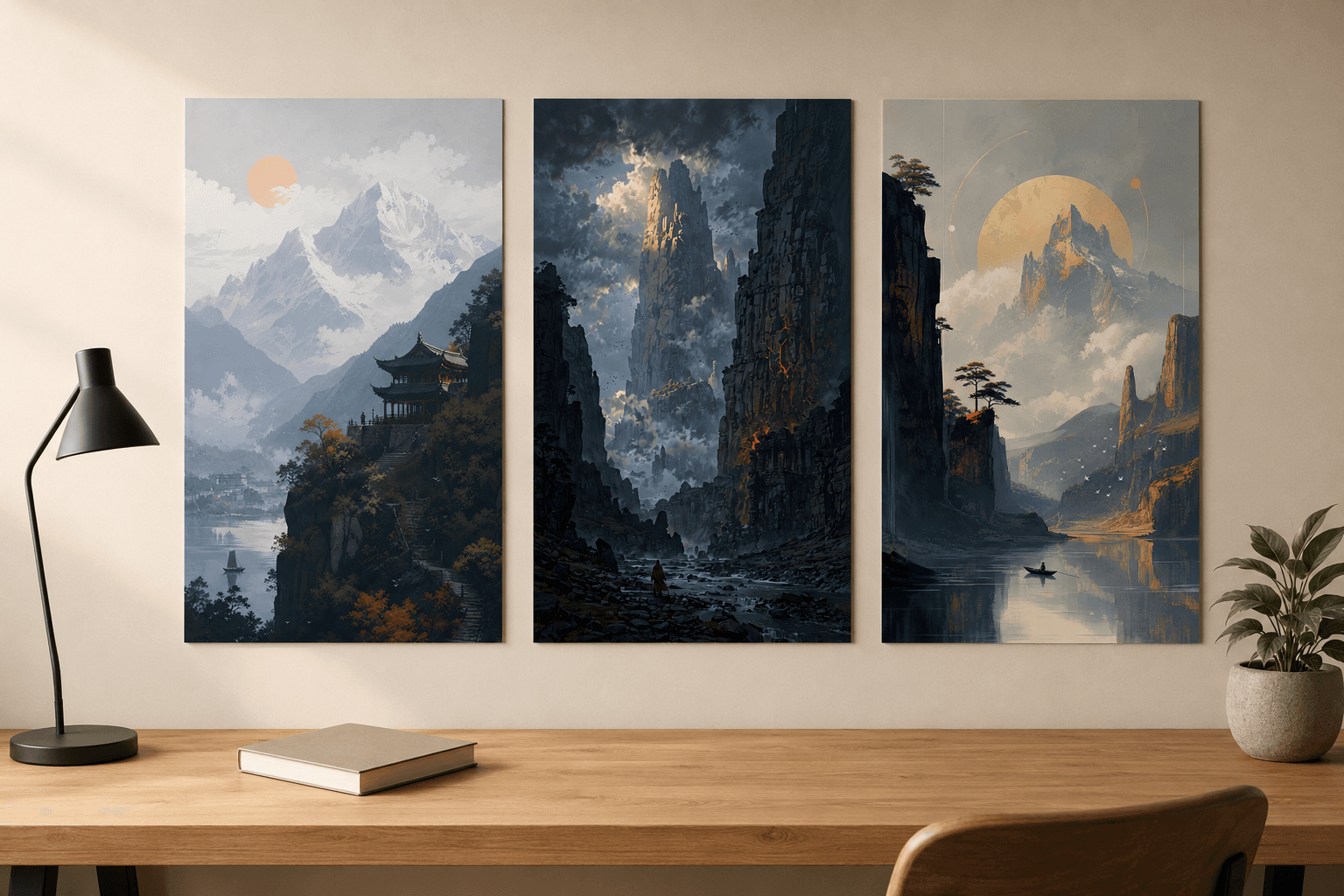 Mystical Mountain Worlds Poster Set